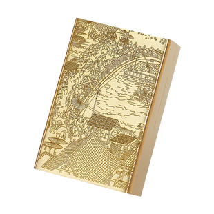 新款黄铜滑盖粗烟盒男便携20支软硬整包装保护套高档自卷空香烟盒