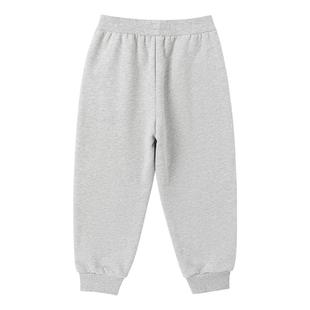 全棉时代儿童裤子男童女童棉裤抓绒保暖男女孩加厚防风卫裤秋冬款