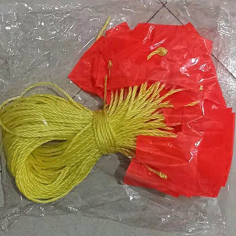 防水PVC三角串旗 橘红PVC夹网布彩旗 反光隔离警示旗绳子旗