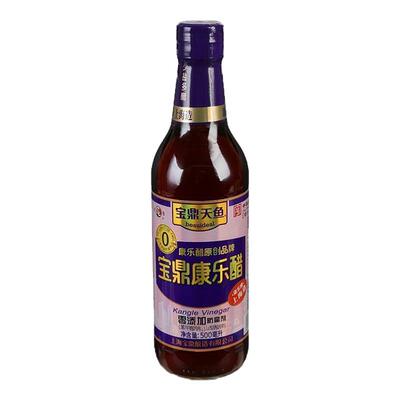 上海宝鼎天鱼康乐醋500ml 家用小瓶装凉拌饺子专用调料虾蟹食用醋