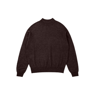 VMCL 羊毛小高领毛衣基础通勤短宽针织衫男女长袖25AW vermicelli