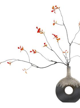 新中式陶瓷摆件创意花瓶客厅玄关软装饰品书房茶室样板间禅意摆设