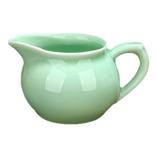 青瓷公道杯分茶器功夫茶泡茶杯陶瓷公杯小型茶海套装家用茶具配件