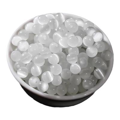 4mm粉/白色猫眼石手链珠子高品质