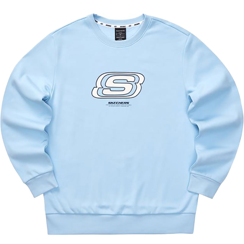 Skechers/斯凯奇正品PULLOVER男女款同款圆领卫衣套头衫 L322U084