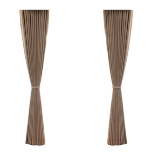 2025新款遮光窗帘卧室棉麻风阳台法式飘窗奶茶奶咖色布帘高级感布