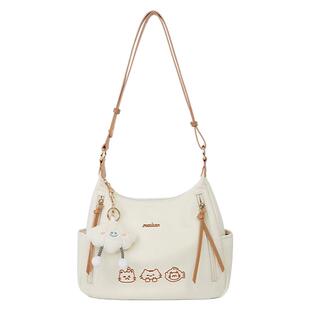 稻草人包包女包2026新款单肩包大容量托特包通勤斜挎包腋下包正品