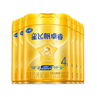 直播聚惠】飞鹤奶粉4段星飞帆卓睿四段儿童奶粉750g*6罐品牌旗舰