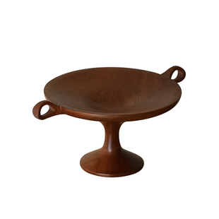 labology|erdo耳朵托盘樱桃木双耳果盘创意家居木质置物中古礼物