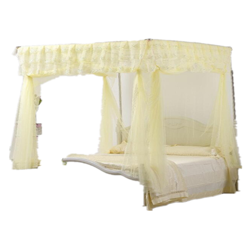 蚊帐不锈钢落地压脚伸缩蚊帐