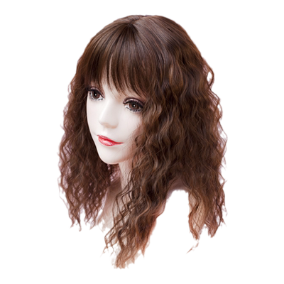 玉米烫中长款仿真轻薄刘海假发片