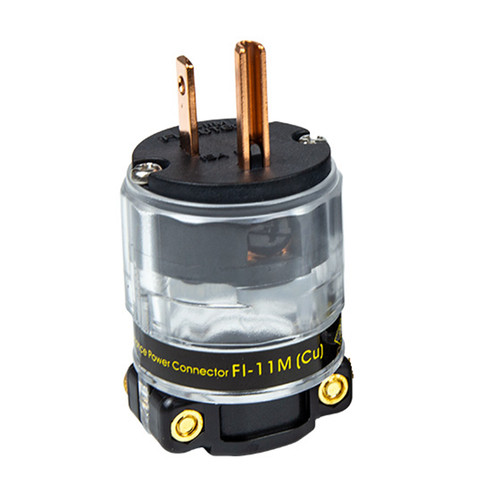 TRANSIENT HI-FI AUDIO紫铜版HIFI音响美标电源插头 电源线尾插