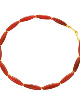 红玛瑙项链新年款国风本命年红运