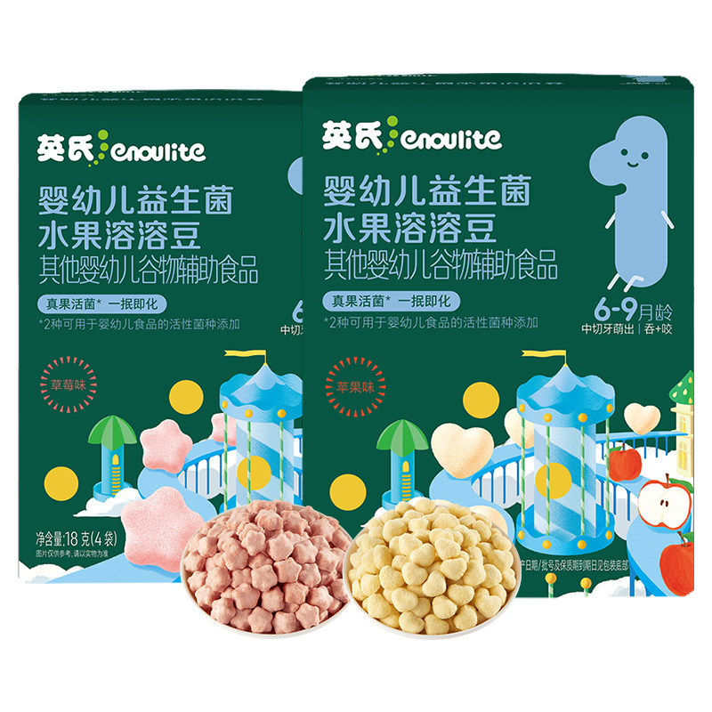 英氏婴幼儿益生菌水果溶溶豆