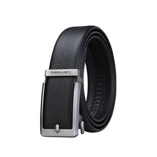 Calermkeens皮带男士2025新款自动扣内穿式腰带真皮牛皮内搭裤带