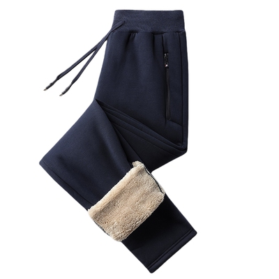 吉普加绒加厚运动裤男士冬季保暖