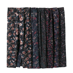 中老年人女裤妈妈宽松直筒花裤子奶奶春秋长裤外穿老太太秋冬加绒