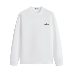 Navigare意大利小帆船休闲圆领长袖T恤男士春秋季新款打底体恤衫