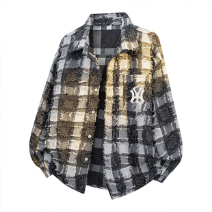 【奥莱专区】长袖衬衫外套男士春秋季2026新款人夫感穿搭翻领夹克