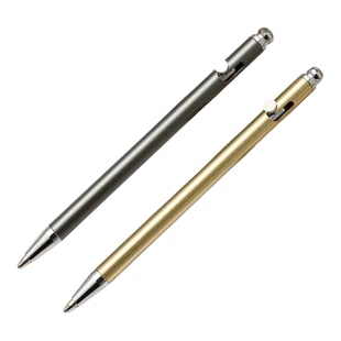 迷你黄铜圆珠笔便携应急书写笔三色可选金属笔杆0.5黑笔礼品礼物