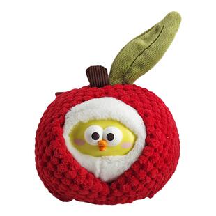 MINISO名创优品荔枝墩墩鸡搪胶毛绒挂件可爱玩偶抽象礼品玩具包挂