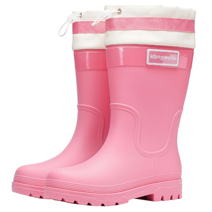 汐鲤女款雨鞋下地干活防滑加绒雨靴成人中筒水鞋2026正流行胶鞋