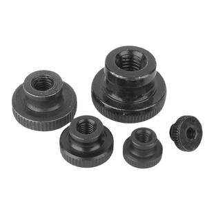 304不锈钢铁黑镀锌镀镍高头滚花螺母GB806手拧滚花螺丝螺母M3-m12