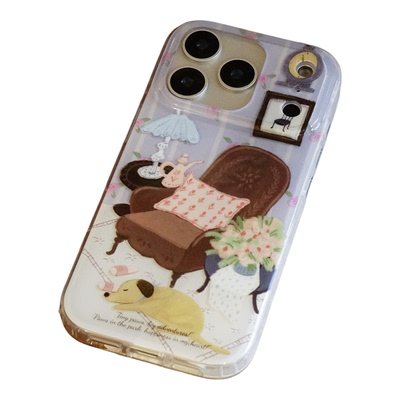 GRAFREE.原创客厅一角手机壳适用iphone17promax 16pro渐变15pro苹果14软壳硅胶全包