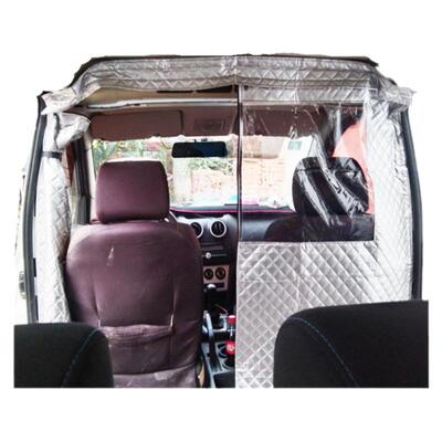 面包车汽车车内中间隔断帘隔热帘