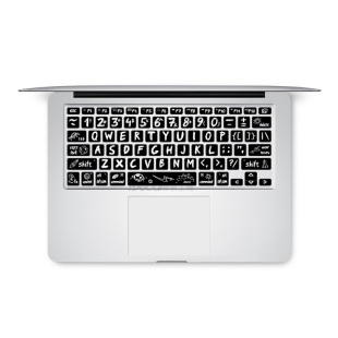 适用于mac pro键盘贴纸苹果笔记本贴膜MacBookair按键贴半透光