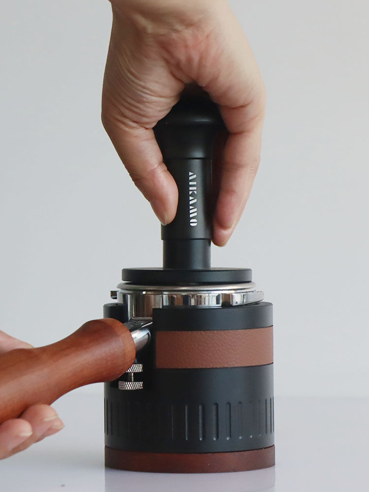 Aikamo铝合金咖啡压粉座手柄填压底座咖啡机手柄支架58mm通用