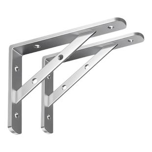 304不锈钢三角支架托架墙上置物架直角固定层板托隔板承重支撑架