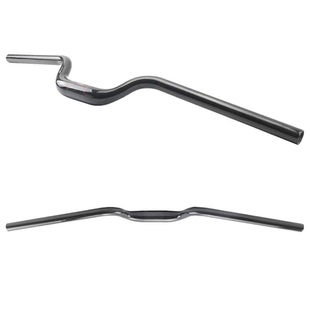 全碳纤维山地自行车车把U型燕把9度后掠小轮折叠车抬升横把25.4mm
