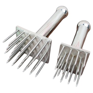 不锈钢扎肉针猪皮插针猪皮工具松肉器扣肉针烧肉插卤肉扎孔器商用