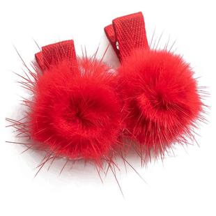 小女孩发绳儿童新年发圈虎年头饰高弹力毛绒胶圈橡皮筋不伤发头绳