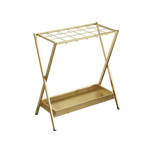 北欧雨伞架家用酒店大堂雨伞桶创意铁艺雨伞收纳架挂伞折叠伞架子