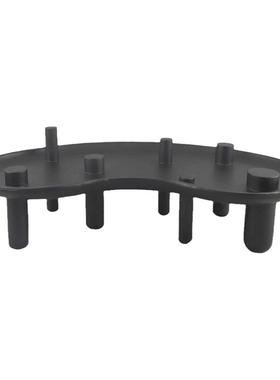 轻奢树脂高脚黑色不规则装饰托盘