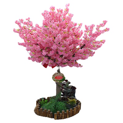 仿真樱花树枝树干装饰造景假树叶