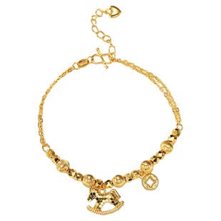 金包银马上有钱手链本命年首选款式财气冲天女款2026新款送礼款式