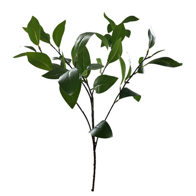 muzhi绿色山茶树仿真花