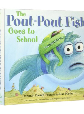英文原版绘本 Pout-Pout Fish Goes To School 撅嘴鱼去上学 英文版 进口英语原版书籍