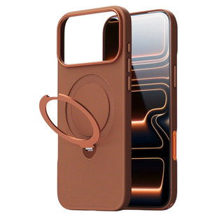 【顺丰】适配苹果17promax手机壳新款iphone17pro科技织物保护套Magsafe磁吸旋转支架韩淼防摔编织外壳pm挂绳