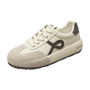 YRC复古德训鞋女配裙子2025秋季新款平底休闲ins风运动板鞋小白鞋