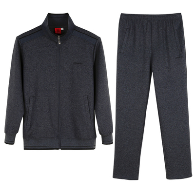 中年男士宽松大码爸爸运动套装