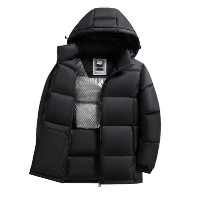 皮尔卡丹鹅绒羽绒服2025冬季新款