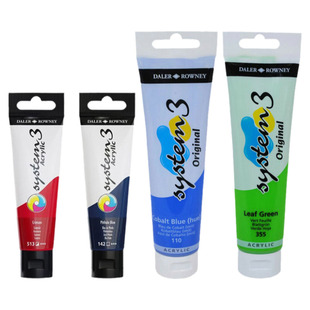 英国进口达拉罗尼DALER-ROWNEY乔琴system3丙烯颜料丝网印版画颜料acrylic paint压克力纸张纺织创意绘画