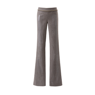 JELLOJELLO25冬满钻choker领定制鎏金长毛皮草上衣