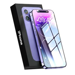 品胜适用苹果14钢化膜iphone13pro高清12promax手机贴膜16Pro全屏覆盖15plus保护防摔11pm新款XR护眼屏幕顺滑