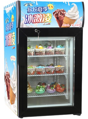 捷盛雪糕冰激凌榴莲单门展示柜