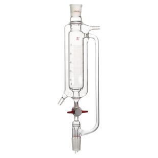 三爱思 双层四氟恒压漏斗F55 夹套滴液漏斗带刻度四氟阀门50-1000ml 耐酸碱高硼硅玻璃 物理化学实验室器材